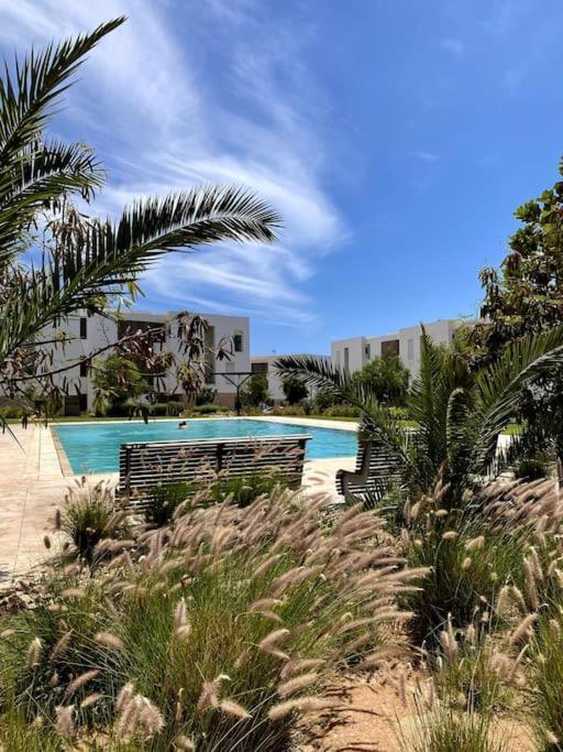 Luxurious Golf & Sea View Beach Apartment With Pool Access - Tamourrit, Taghazout Bay Esterno foto