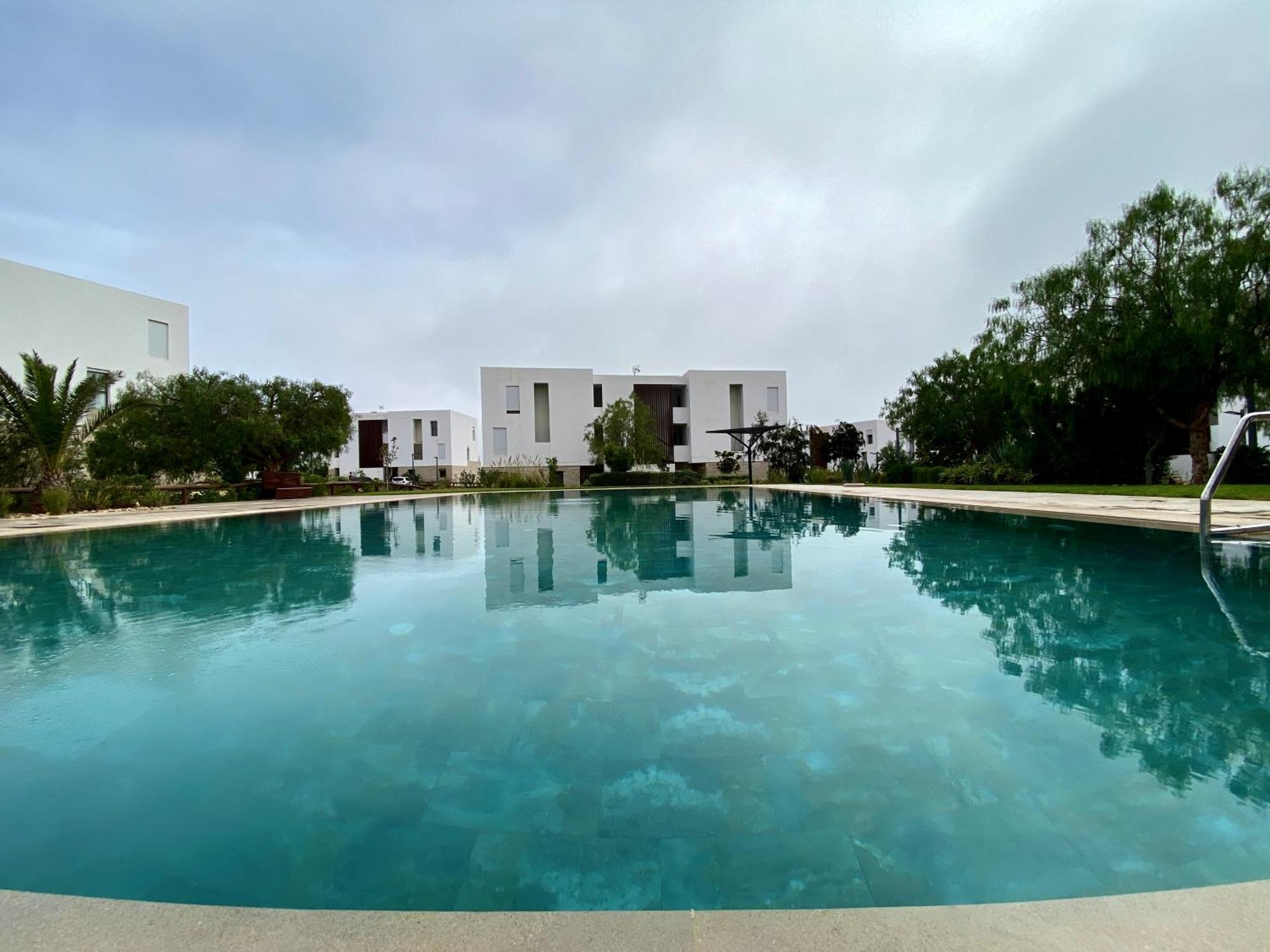 Luxurious Golf & Sea View Beach Apartment With Pool Access - Tamourrit, Taghazout Bay Esterno foto